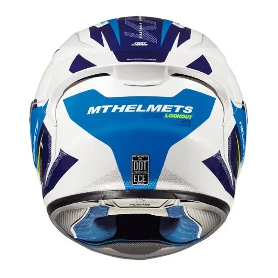 MT FF103 KRE LOOKOUT G6 CASCO DE MOTO BLANCO PERLA BRILLO