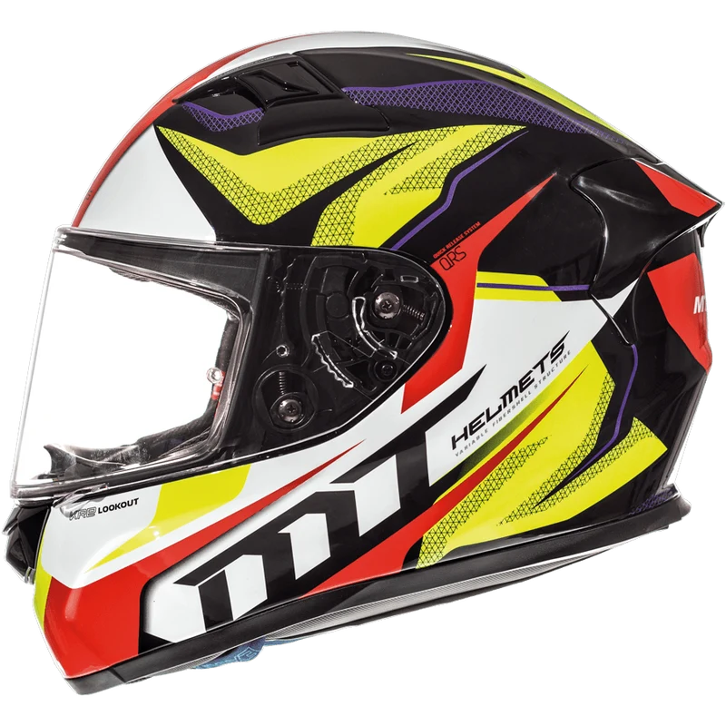 MT FF103 KRE LOOKOUT G4 CASCO DE MOTO AMARILLO FLUOR BRILLO