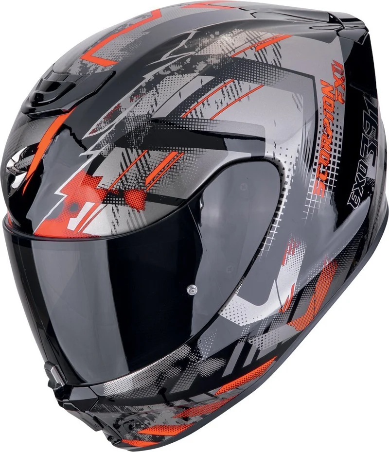 SCORPION CASCOS INTEGRALES EXO-391 CLUTTER NEGRO ROJO