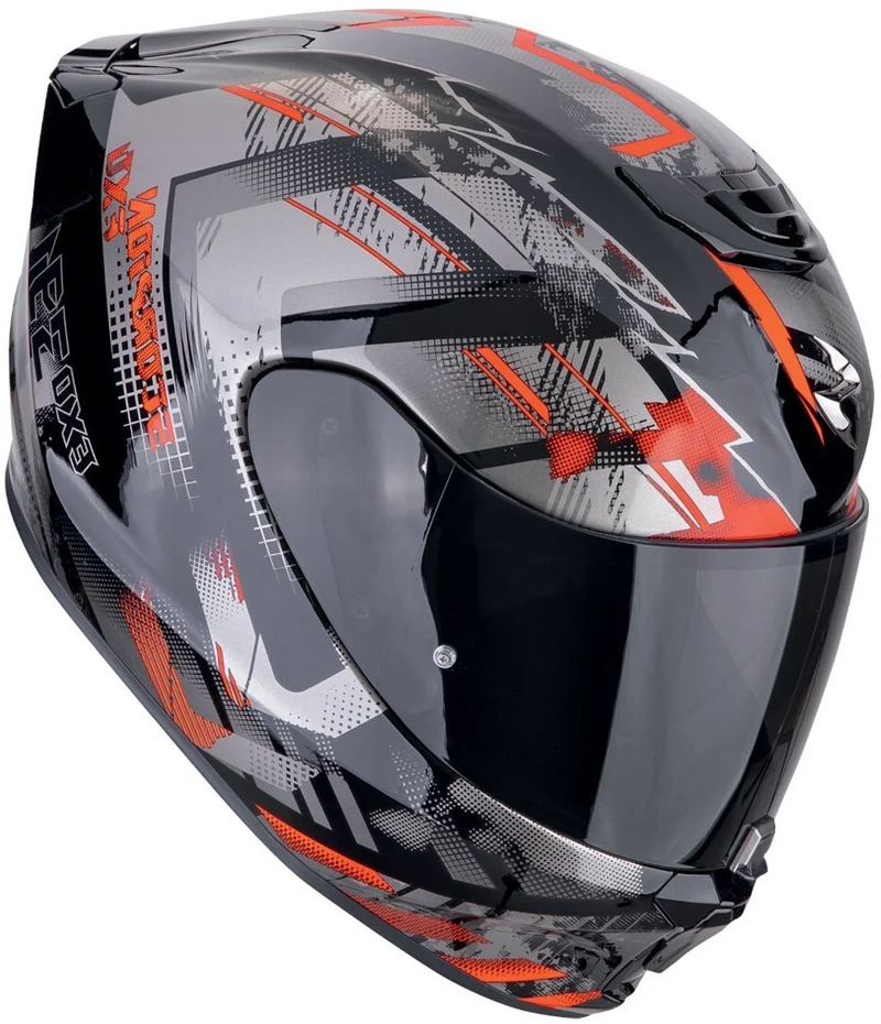 SCORPION CASCOS INTEGRALES EXO-391 CLUTTER NEGRO ROJO