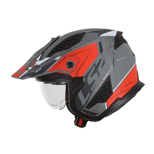 LS2 OF606 DRIFTER DEVOR M.SILVER TITANIUM RED-06