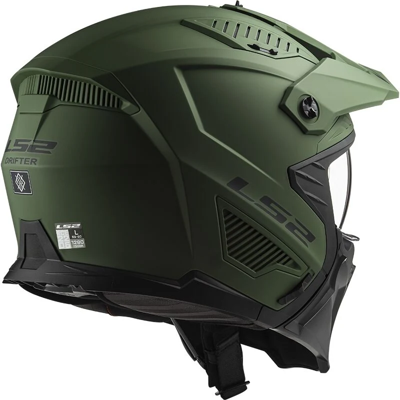 LS2 OF606 DRIFTER SOLID MATT MILITARY GREEN