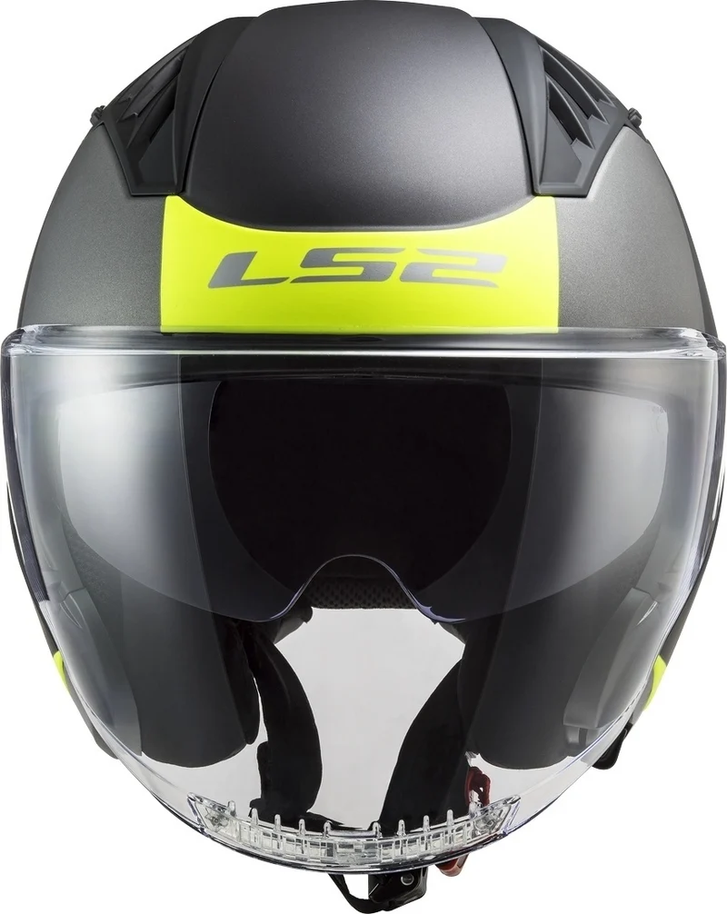 LS2 OF600 COPTER URBANE MATT BLACK H-V YELLOW