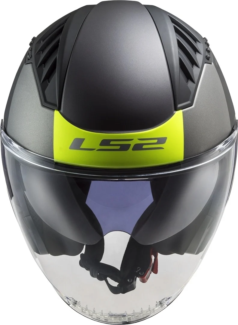 LS2 OF600 COPTER URBANE MATT BLACK H-V YELLOW