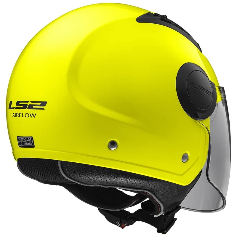 LS2 OF562 AIRFLOW MATT HI-VIS YELLOW LONG