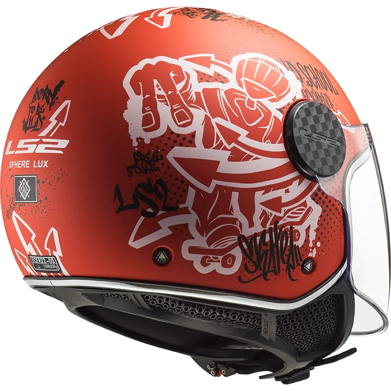 LS2 OF558 SPHERE LUX SKATER MATT RED