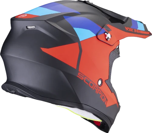 SCORPION - VX 16 EVO AIR SPECTRUM Negro mate-Rojo-Azul