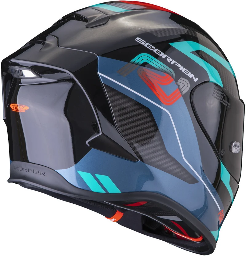 SCORPION - EXO R1 EVO AIR VATIS Negro-Azul-Rojo