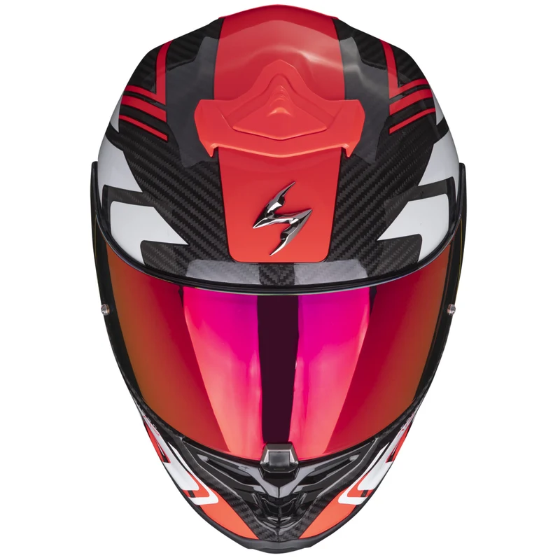 SCORPION - EXO R1 EVO CARBON AIR SUPRA Negro-Rojo