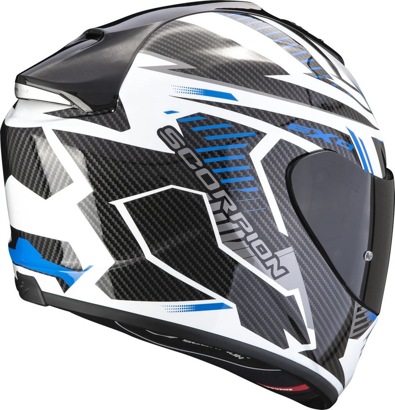 SCORPION - EXO 1400 EVO AIR SHELL Blanco-Azul