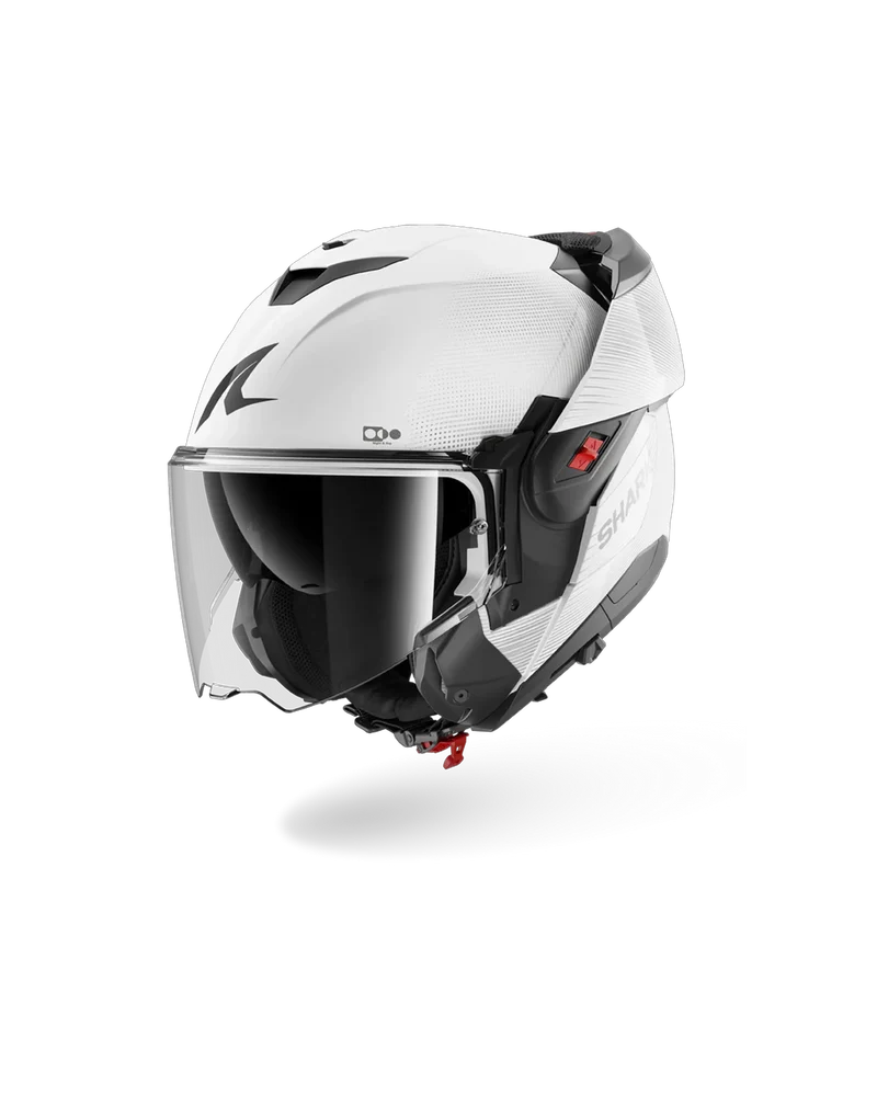 SHARK OXO SP LYNE Blanco Plata Plata Casco De Moto
