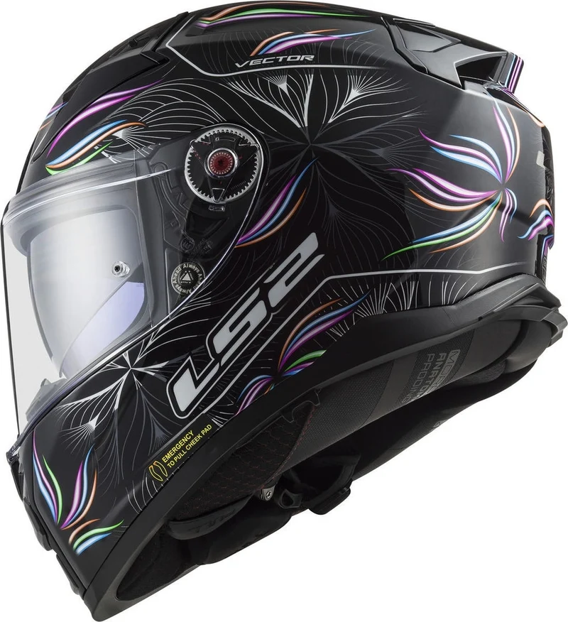 LS2 FF811 VECTOR II TROPICAL BLACK WHITE