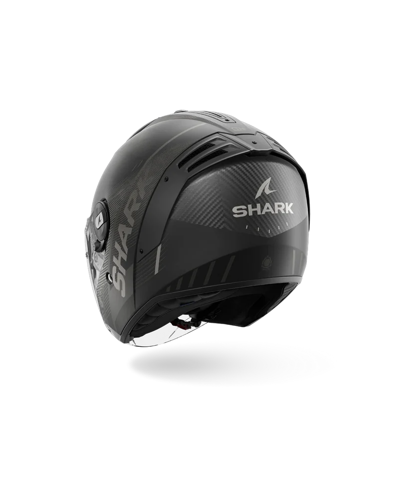 SHARK RS JET CARBON SPEED-TECH Mat Carbon Anthra NEGRO Casco De Moto