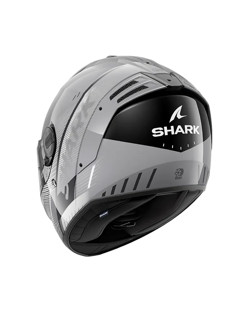 SHARK SPARTAN RS SPEED-TECH Plata Blanco NEGRO Casco De Moto