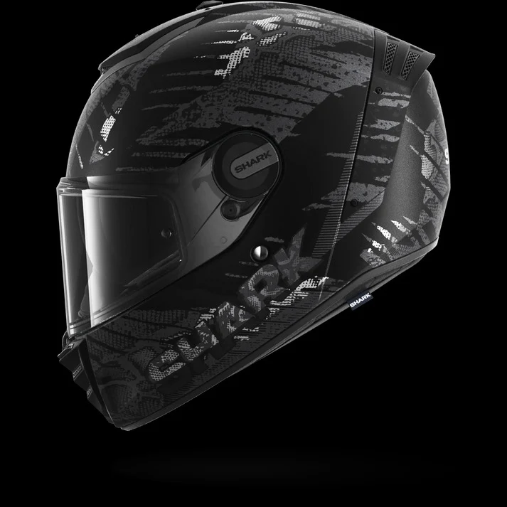 SHARK SPARTAN RS REPTAIA Mat NEGRO Anthra Casco De Moto