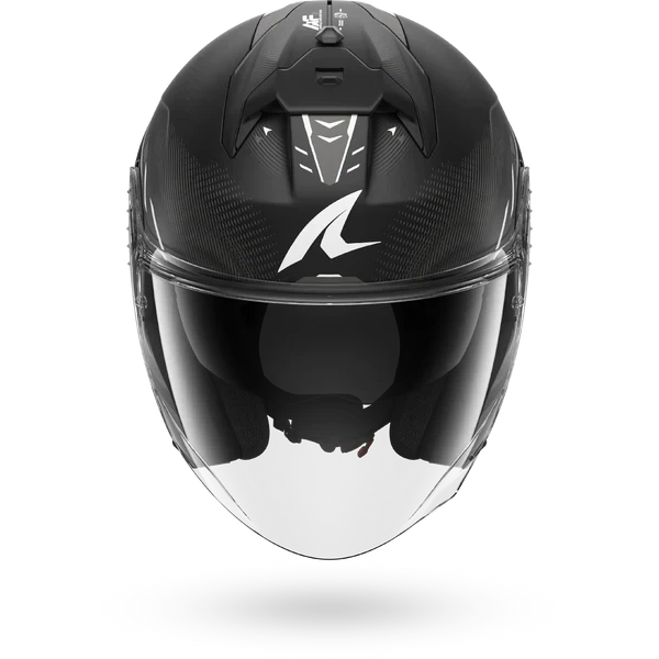 SHARK SKWAL JET CUP SPEED-TECH Mat NEGRO Blanco Anthra Casco De Moto