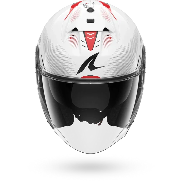 SHARK SKWAL JET CUP SPEED-TECH Blanco Rojo NEGRO Casco De Moto