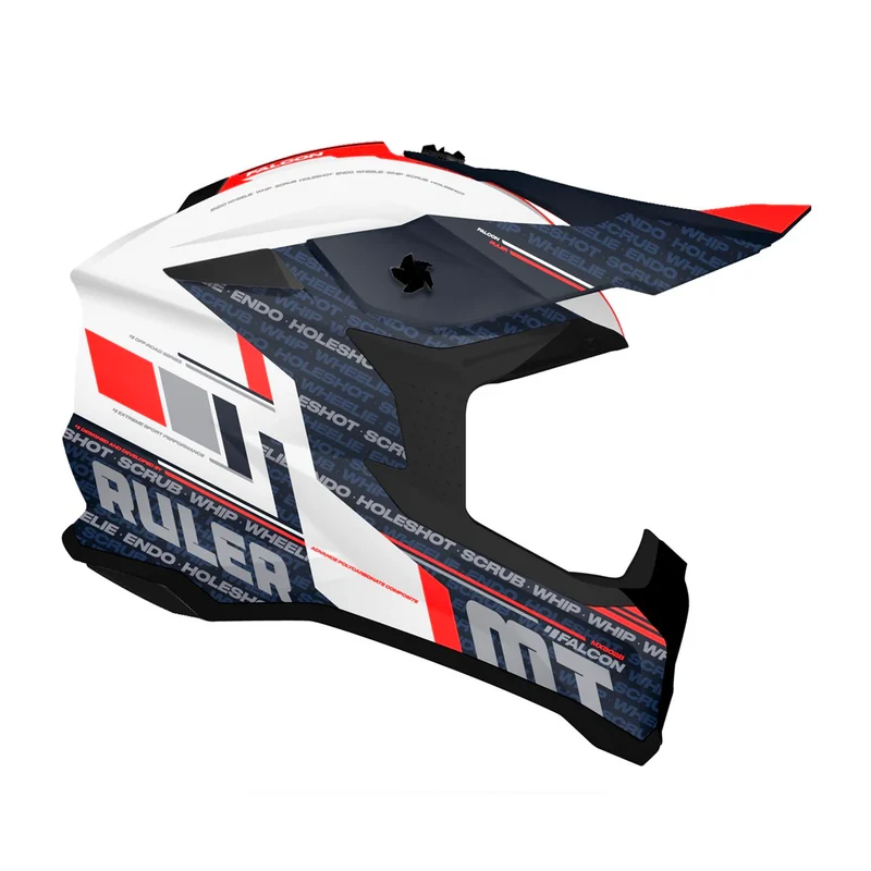 MT MX802B FALCON S RULER CASCO DE MOTO A15 BRILLO