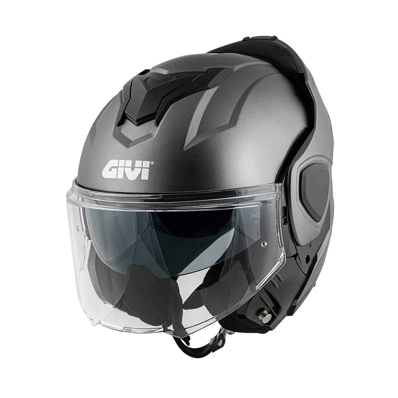 GIVI CASCO FLIPBACK FIBER X36SOLID TITANIO MATE T54