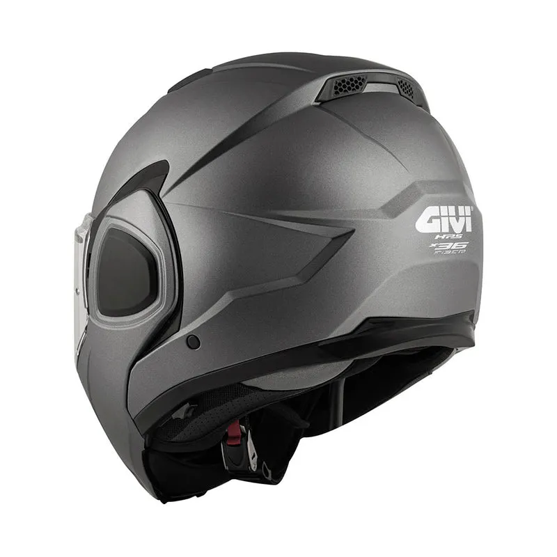 GIVI CASCO FLIPBACK FIBER X36SOLID TITANIO MATE T54