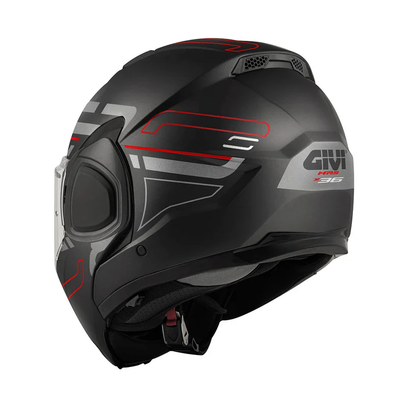 GIVI CASCO FLIPBACK X36VERTIGO NEGRO MATEROJO T54