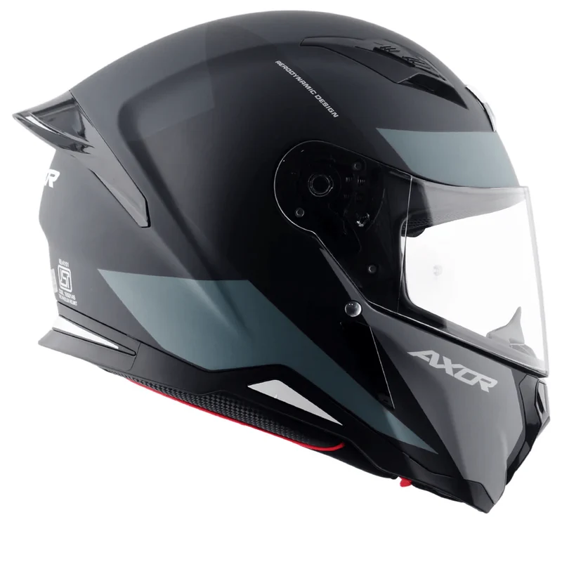 AXOR HUNTER TURBO CASCO INTEGRAL DE MOTOCICLETA NG MATE_GRIS