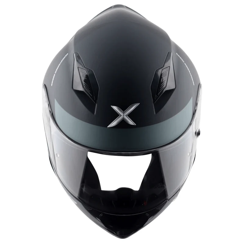 AXOR HUNTER TURBO CASCO INTEGRAL DE MOTOCICLETA NG MATE_GRIS
