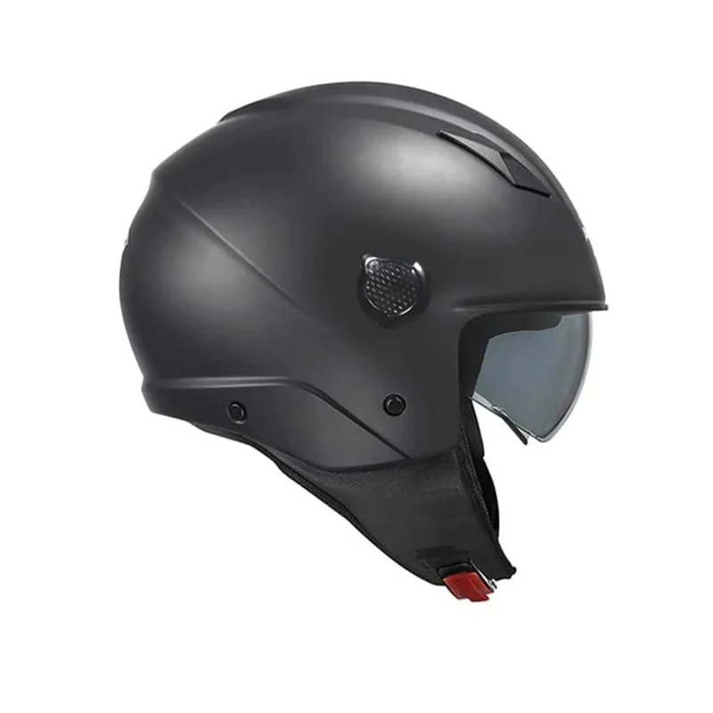 KAPPA KV58B Moto Cara Abierta Casco Negro Mate