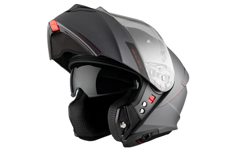 MT GENESIS SV SOLID MODULAR CASCO DE MOTO A1 TITANIO MATE