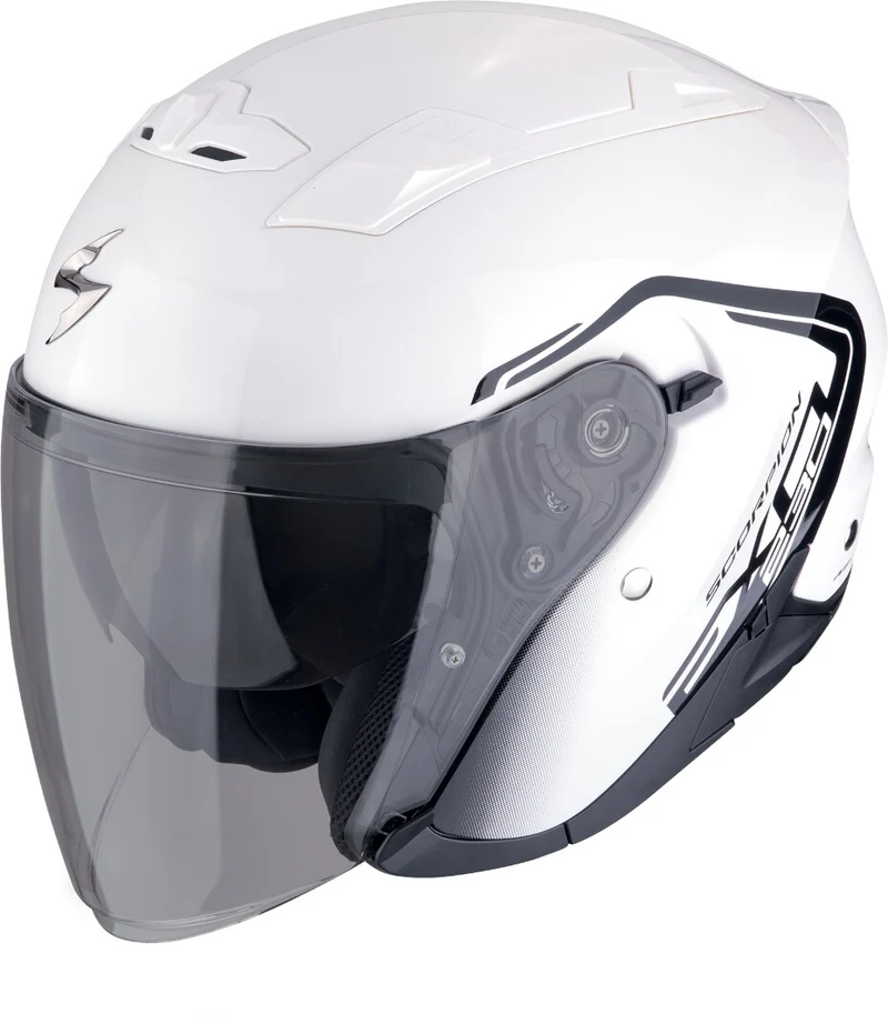 SCORPION EXO-230 CIT-E Abierto Casco Blanco Negro