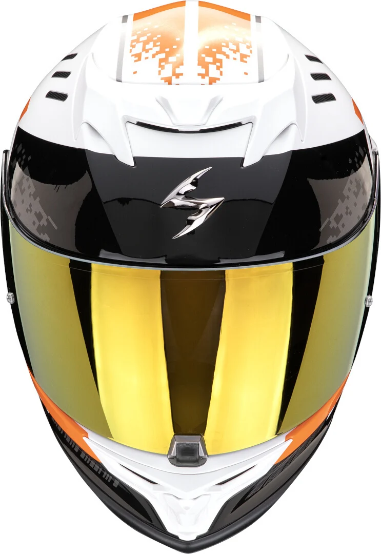 SCORPION EXO 520 EVO AIR TITAN INTEGRAL CASCO Blanco-Naranja