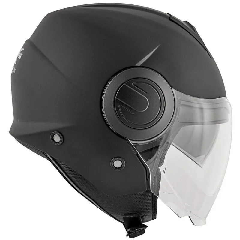 KAPPA KV37 AERODINÁMICO Moto Cara Abierta Casco Negro Mate
