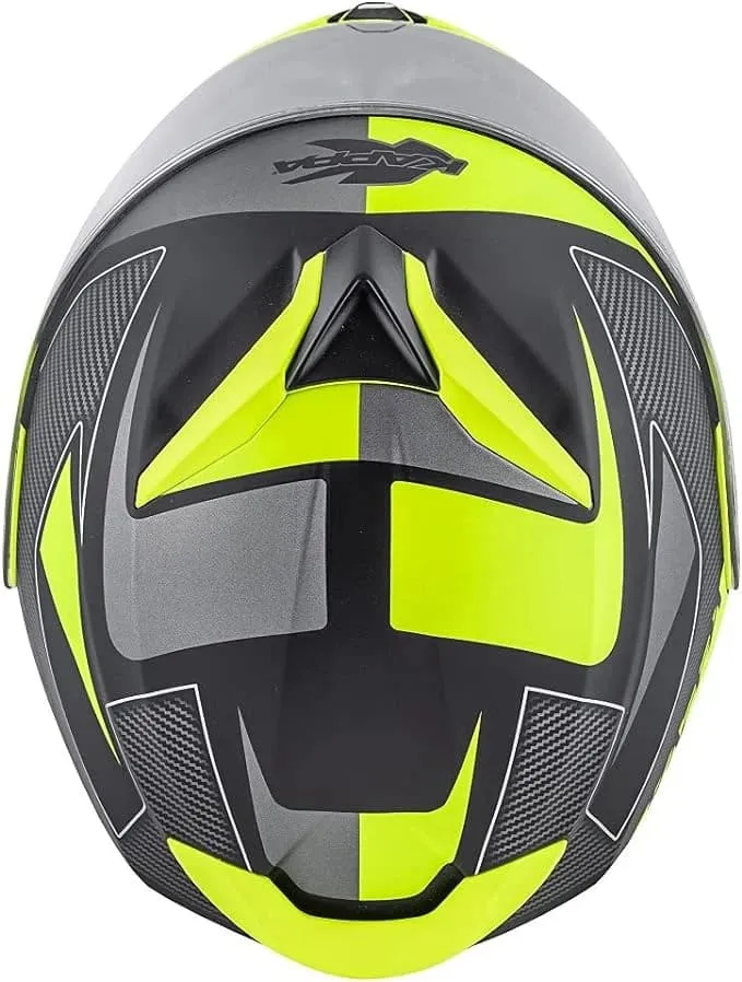 KAPPA KV32 Orlando Moto Modular Casco Negro Mate Amarillo