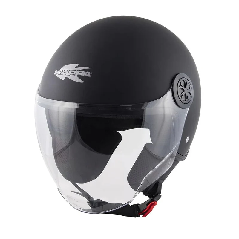 KAPPA KV59B Moto Cara Abierto Casco negro mate