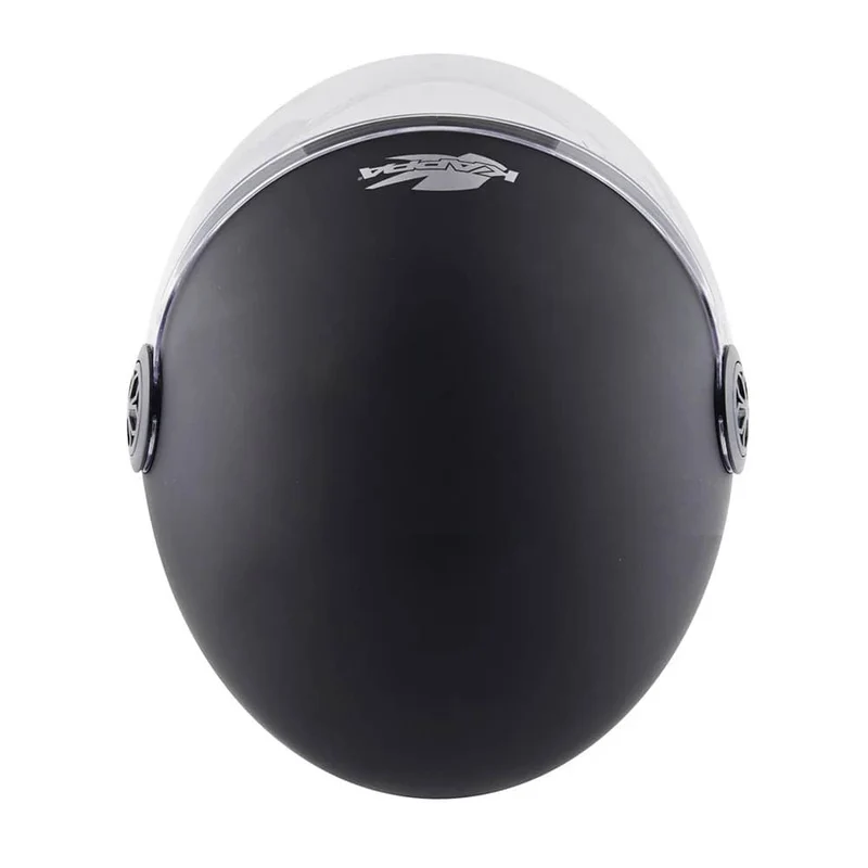 KAPPA KV59B Moto Cara Abierto Casco negro mate