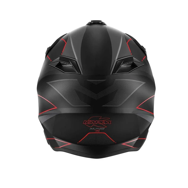 Kappa KV49 EVO Chaser moto Cross Casco Negro Gris Rojo