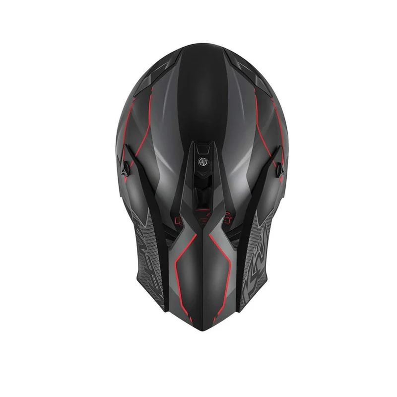 Kappa KV49 EVO Chaser moto Cross Casco Negro Gris Rojo