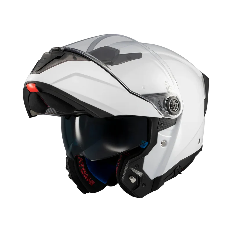 MT FU404SV ATOM 2 SV PURE MODULAR CASCO DE MOTO A0 GLOSS BLANCO
