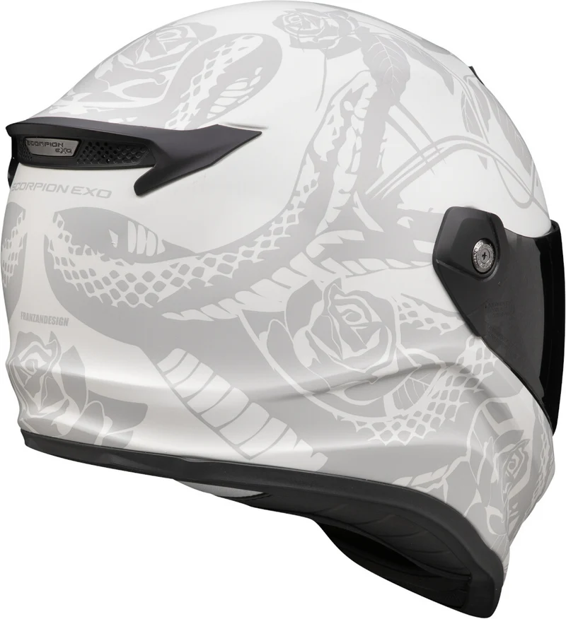 SCORPION CASCOS INTEGRALES COVERT FX DRAGON GRIS CLARO PLATA MATE