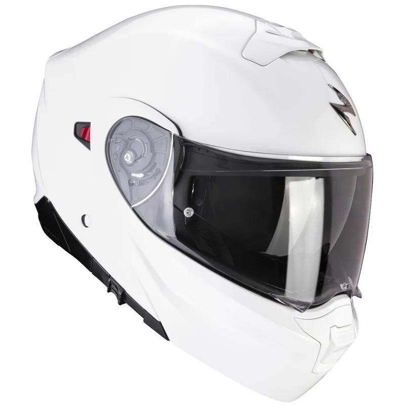 SCORPION EXO 930 EVO SOLID INTEGRAL ABATIBLE MOTOCICLETA CASCO BLANCO