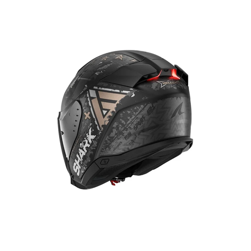 SHARK SKWAL i3 JET Hellcat Casco Negro Mate Cromado Antracita