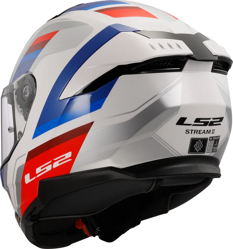 LS2 - FF808 STREAM II VINTAGE WHITE BLUE RED
