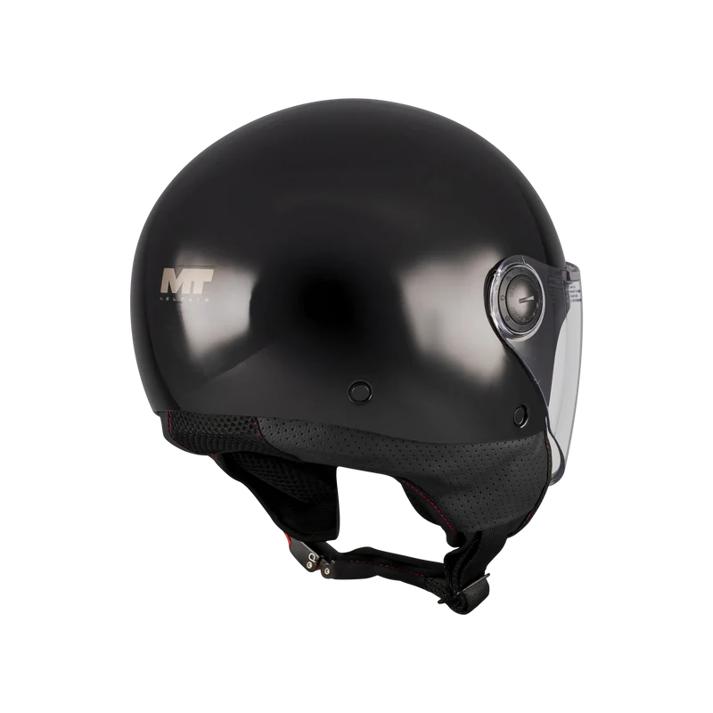 MT OF501 B STREET S PURE MODULAR CASCO DE MOTO A1 BRILLO