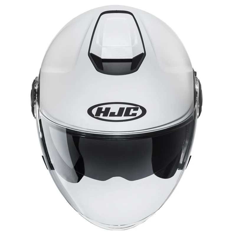HJC I40 Semi Flat Casco de moto abierto Pearl White