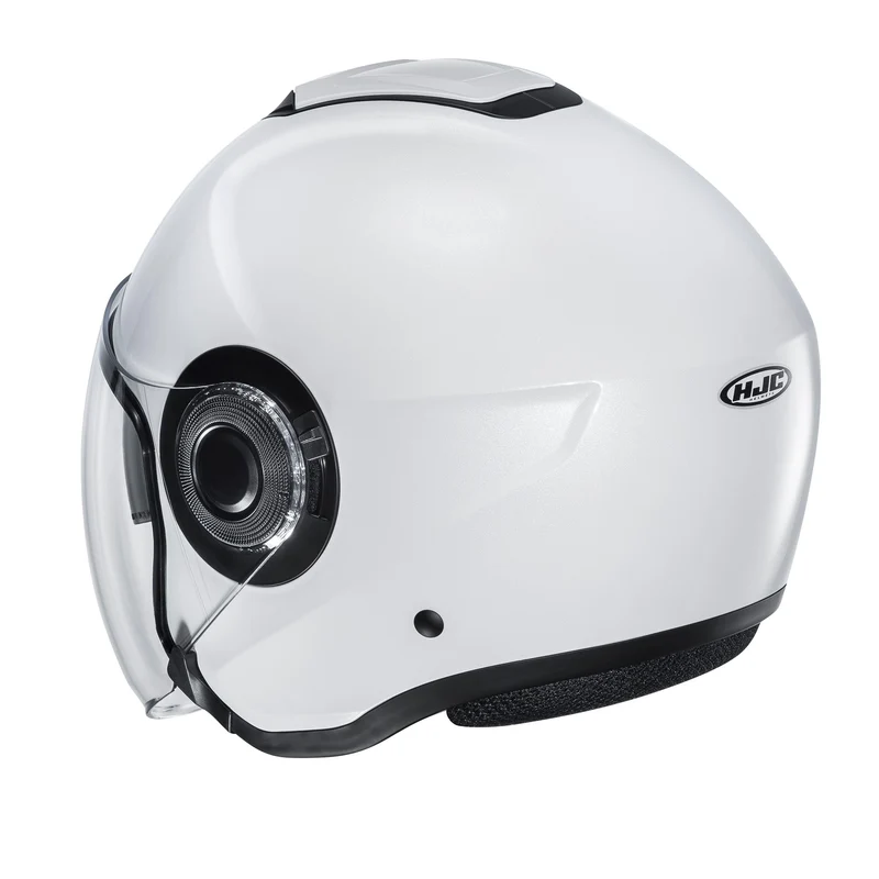 HJC I40 Semi Flat Casco de moto abierto Pearl White