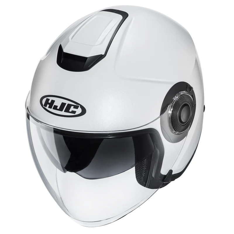 HJC I40 Semi Flat Casco de moto abierto Pearl White