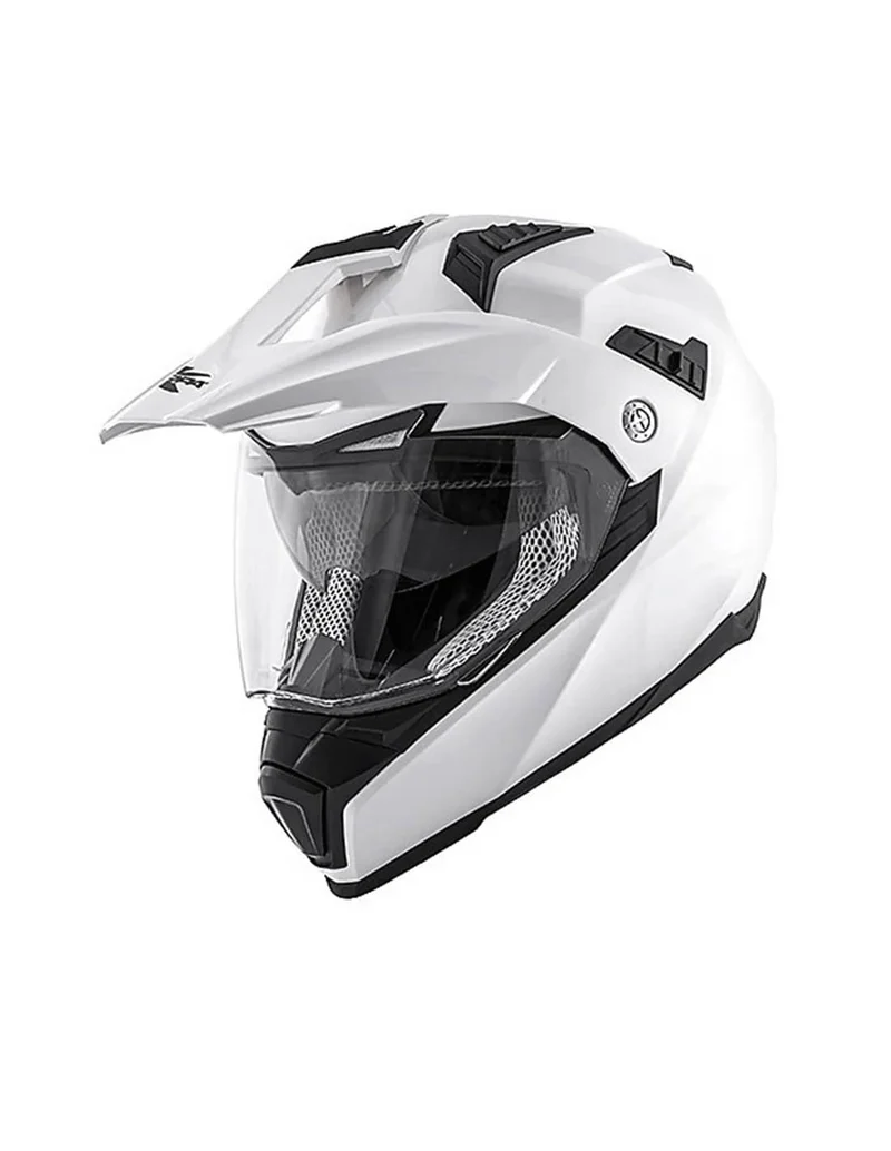 KAPPA KV30 Moto Aventura Casco Enduro Basic Blanco Brillante