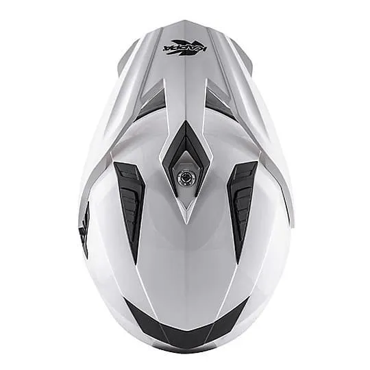 KAPPA KV30 Moto Aventura Casco Enduro Basic Blanco Brillante