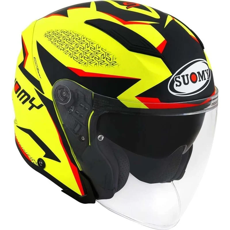 SUOMY-CASCOS SPEEDJET LUMINISM MATT YELLOW FLUO/XS