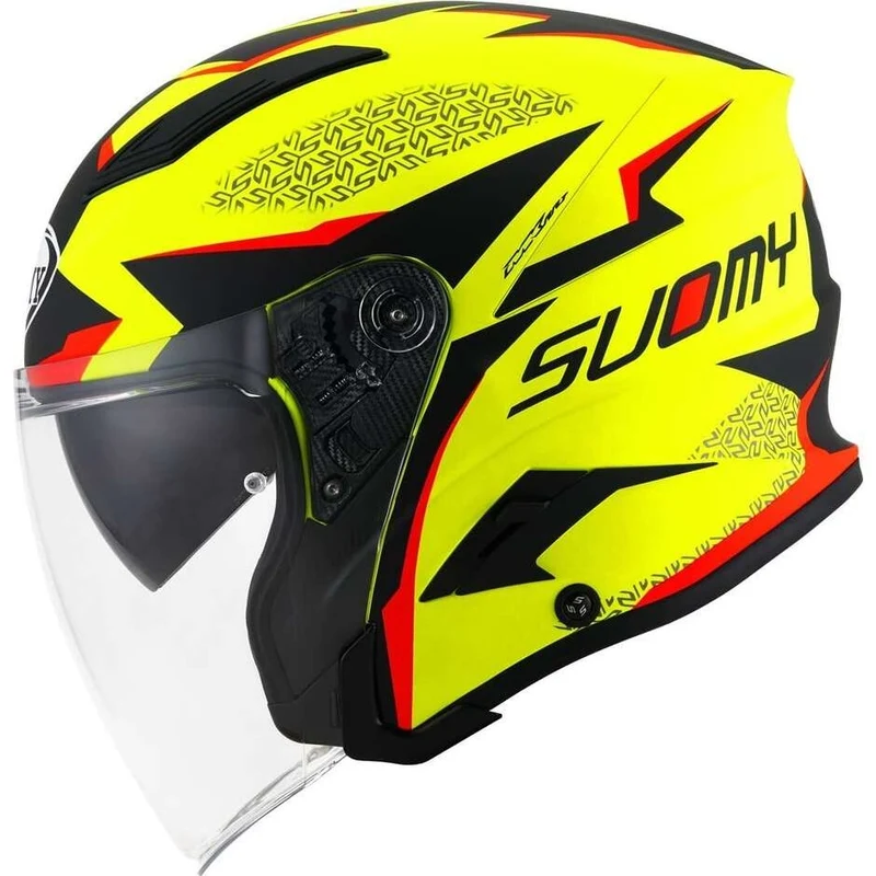 SUOMY-CASCOS SPEEDJET LUMINISM MATT YELLOW FLUO/XS